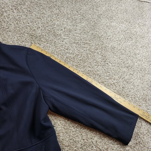 Talbots Blazer Jacket Womens 18WP Blue Rayonne Blend Button Up - Picture 8 of 9